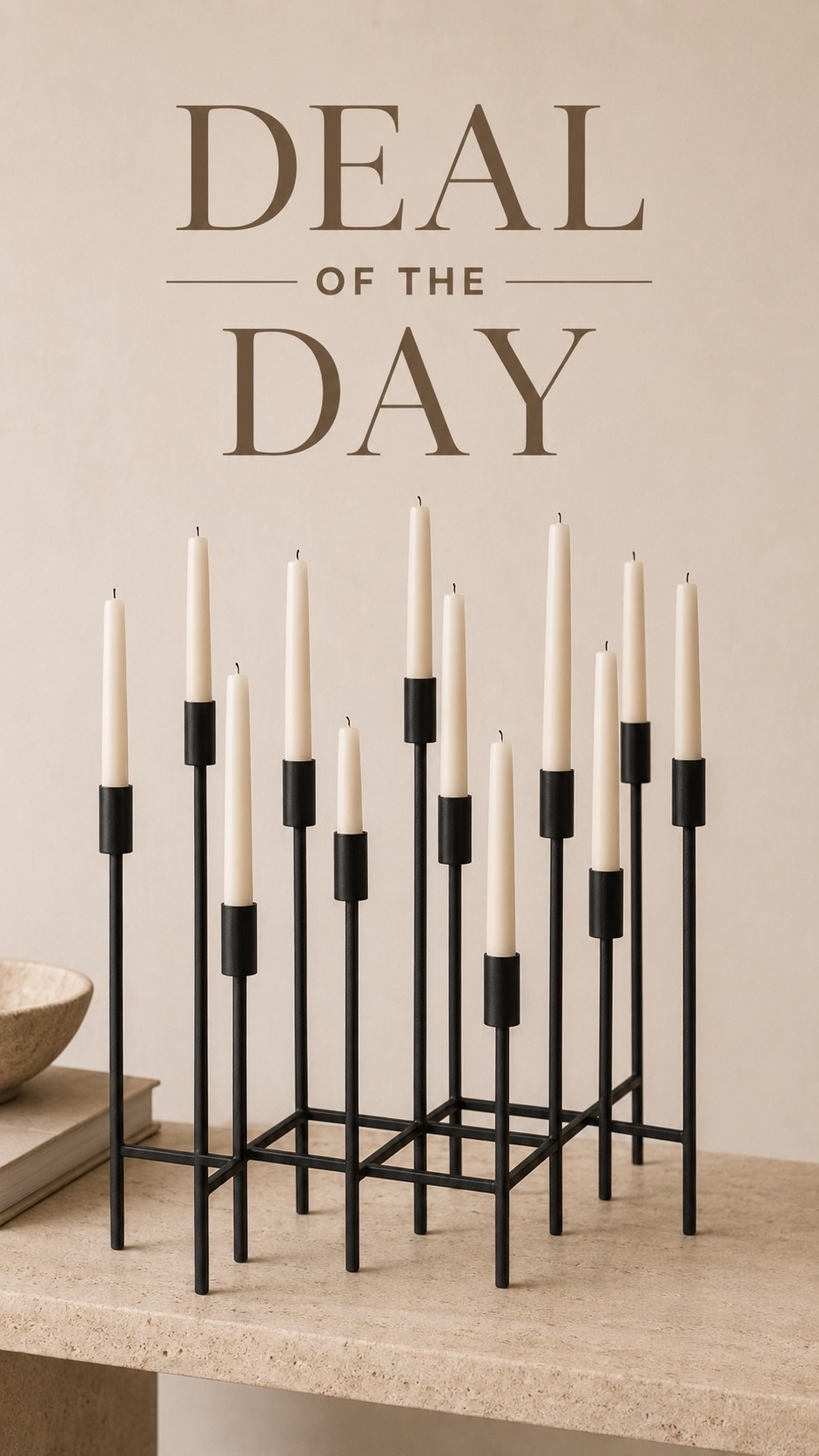 Modern Forged Iron Taper Candelabra

This sculptural forged iron candelabra is one of those timeless decor pieces you’ll reach for year after year. The clean lines and varying candle heights create beautiful dimension on a dining table, console, or mantel while adding the perfect touch of modern European charm. Whether styled for everyday decor or a holiday table, it brings warmth, ambiance, and a designer-inspired look to any space.

#LTKHome #LTKSaleAlert