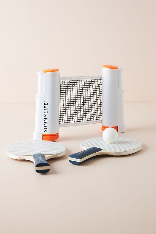 Sunnylife Table Tennis Game and Net Set | Anthropologie (US)