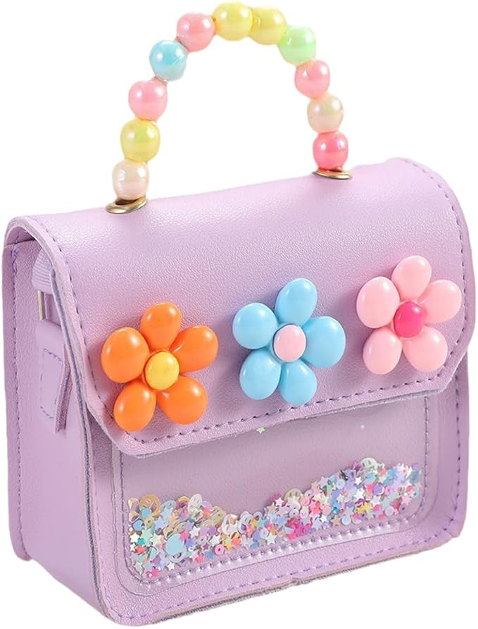 Girls Toddler Purse Flower Kids Purse Little Girl Crossbody Bag Birthday Gifts for 3-8 Year Old (... | Amazon (US)