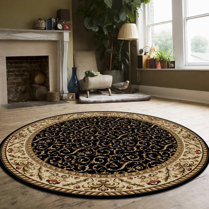 Weisgerber Oriental Black Area Rug | Wayfair North America