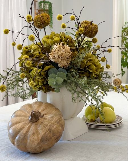 Fall decor | Pumpkin flower arrangement | perfect centerpiece for dining room table 

#LTKSeasonal #LTKhome #LTKHoliday