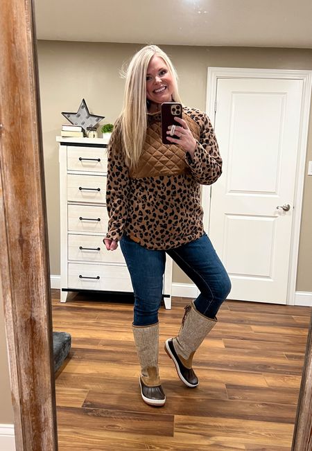 I am ready for FALL!!! I try to enjoy this season before I get sad that winter is right around the corner… and I don’t like pumpkin 🎃 but I love sweater weather and boots 🥾 Shirt is still in stock at MarleyLilly - shoes are from last year! 

#LTKcurves #LTKunder50 #LTKSeasonal