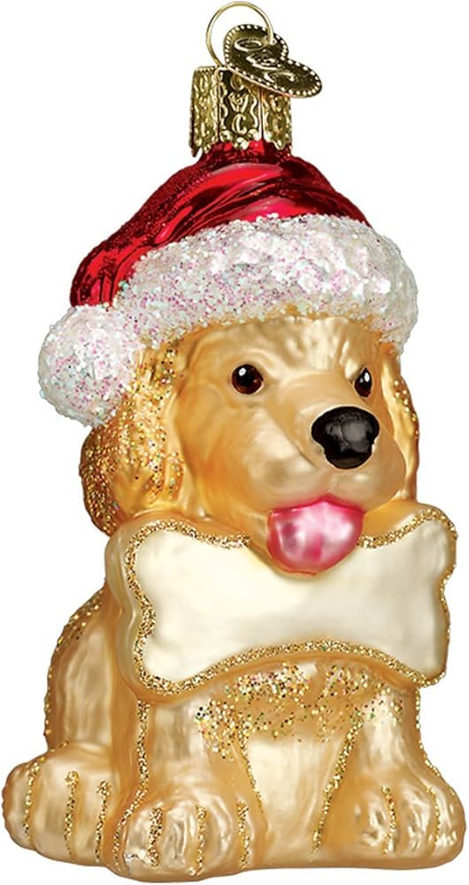 Old World Christmas Ornaments: Dog Collection Glass Blown Ornaments for Christmas Tree, Jolly Pup | Amazon (US)