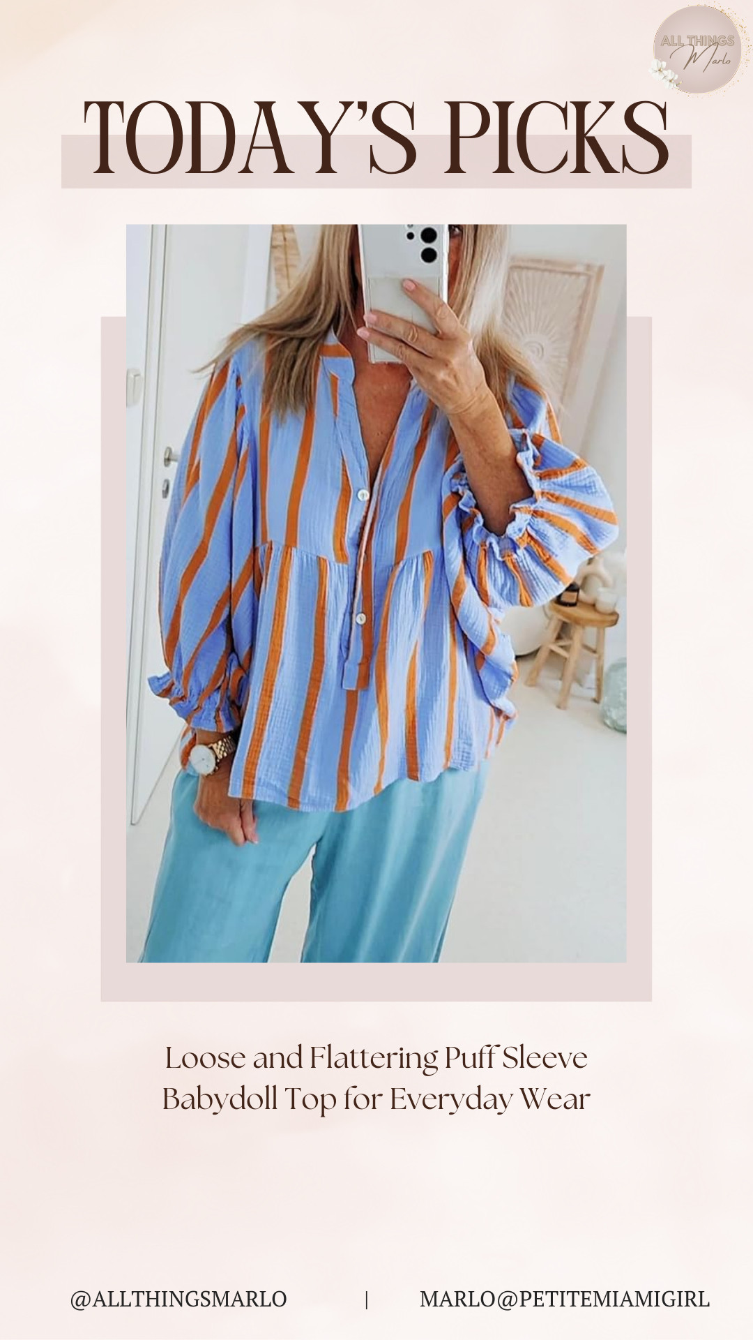 Loose and Flattering Puff Sleeve Babydoll Top for Everyday Wear 

 #LTKSeasonal #LTKWorkwear #LTKTravel