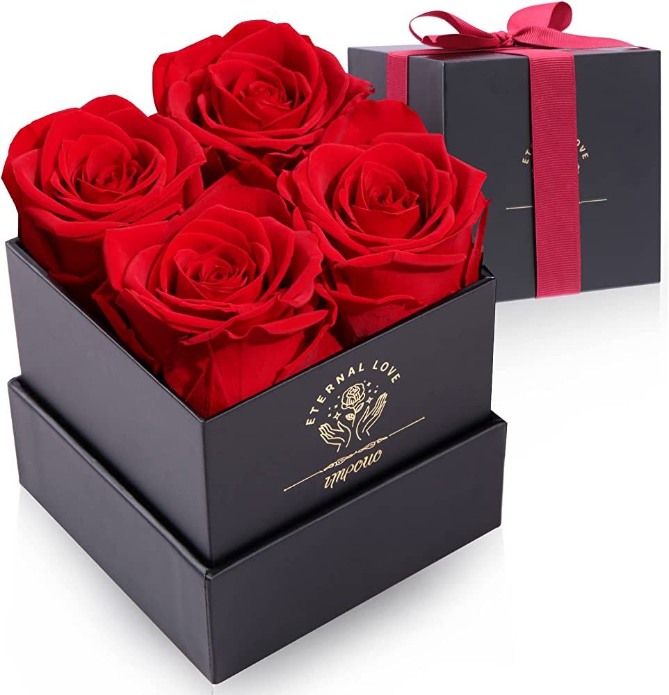 Impouo Flowers for Delivery Prime - Roses in a Box - Real Roses That Last a Year - Fresh Flowers ... | Amazon (US)