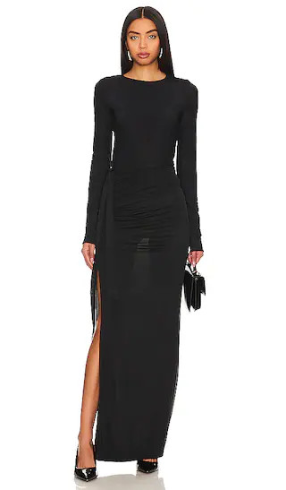 Hania Sheer Skirt | Black Skirt Outfit | Black Maxi Skirt Outfit | Winter Skirt | Skirts | Revolve Clothing (Global)