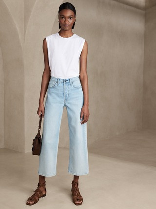 Ultra High-Rise Wide-Leg Crop Jean | Banana Republic (US)