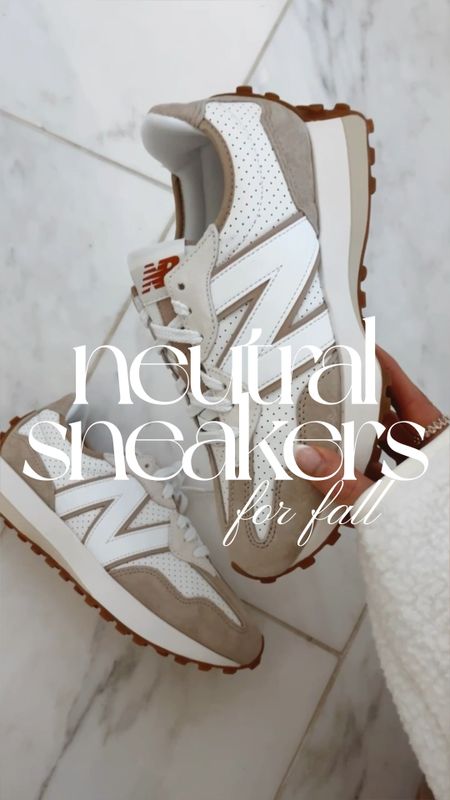 Neutral sneakers for fall. 