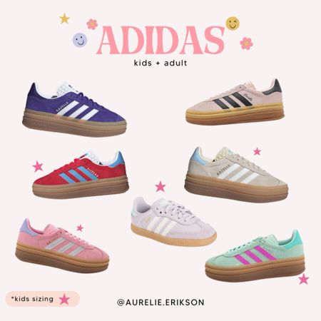 Colorful Adidas, I size down a whole size in Adidas Gazelles and 1/2 in Sambas. Hope that helps 🫶🏼

#LTKFindsUnder100 #LTKShoeCrush #LTKStyleTip