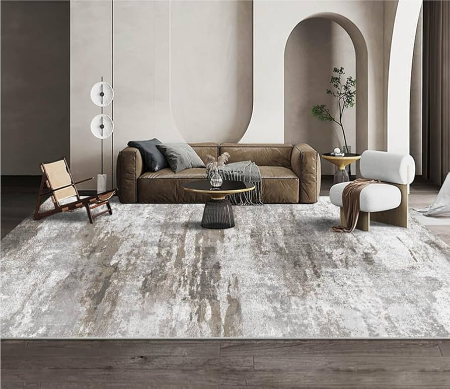 OMERAI Washable Rug 4'x6' Abstract Machine Washable Rugs Ultra-Thin Area Rugs for Living Room Non... | Amazon (US)