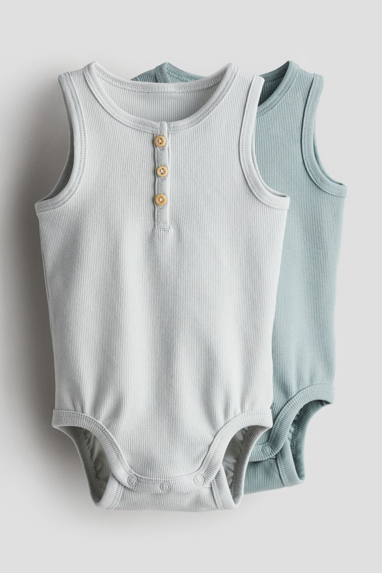 2-pack Cotton Bodysuits | H&M (US + CA)