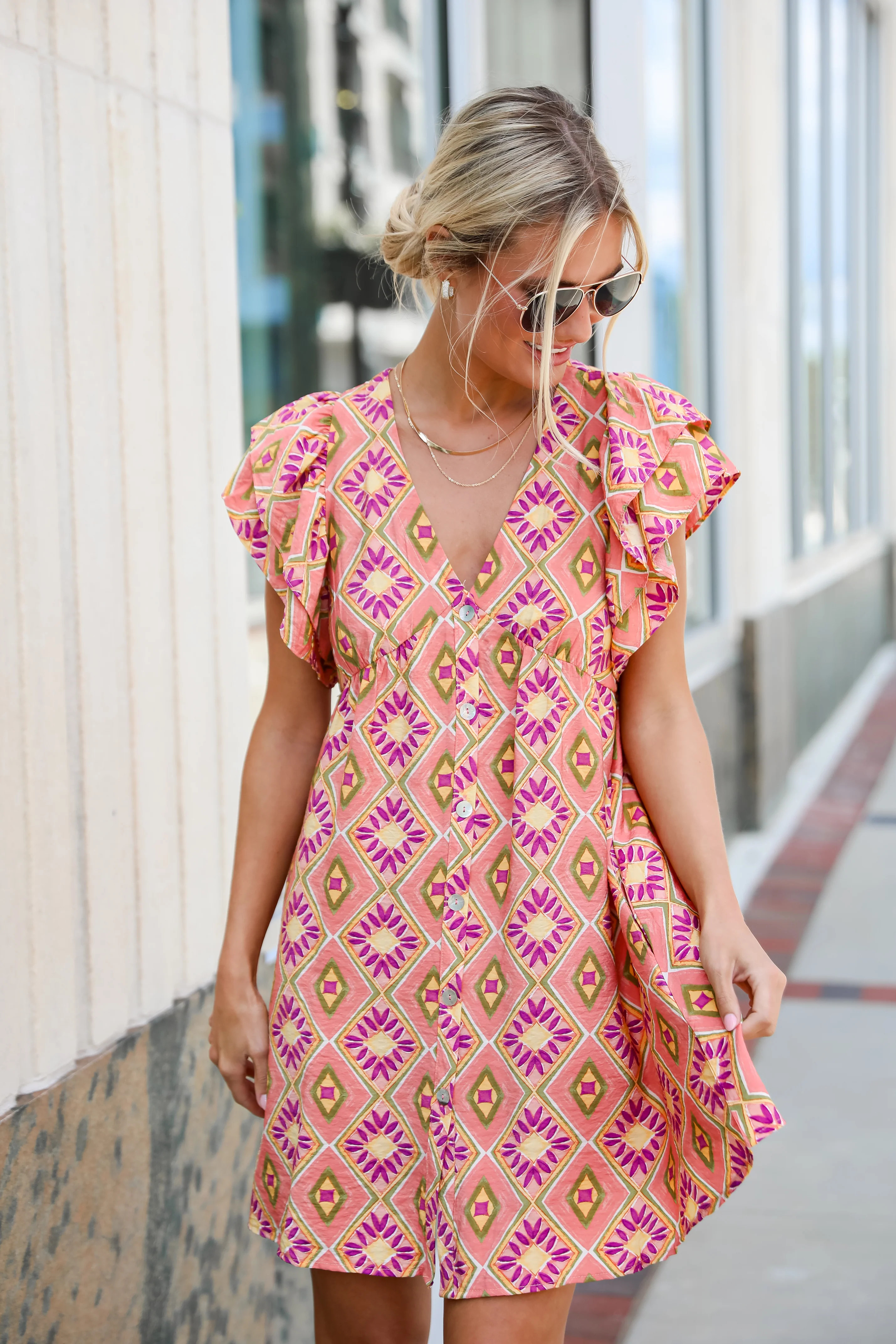 Vibrant Perfection Mini Dress | Dress Up