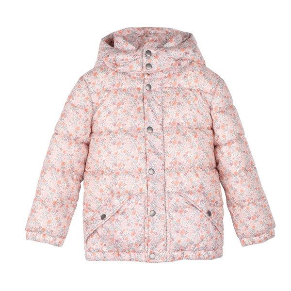 Rhodes Puffer Jacket, Brushstroke Flowers | Maisonette