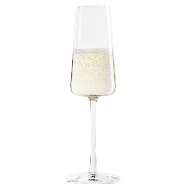 Stölzle Lausitz 4 - Piece 8oz. Lead Free Crystal Flute Stemware Set | Wayfair North America