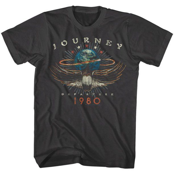 American Classics - Journey 1980 Large Cotton T-shirt Smoke Adult Men's Unisex Short Sleeve T-shi... | Walmart (US)