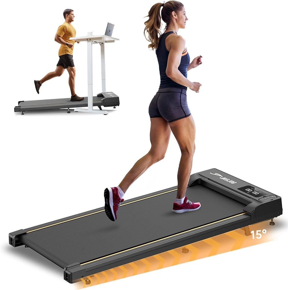 Walking Pad Treadmill with Incline, 4 in 1 Under Desk Treadmills for Home Office, 2.5HP Low Noise... | Amazon (US)
