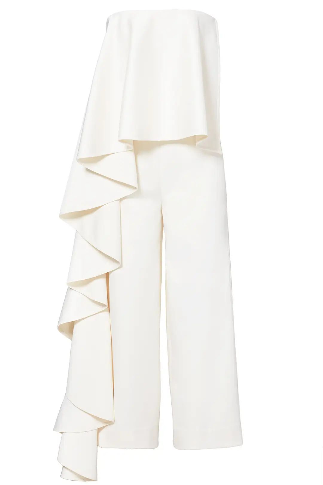 Solace London Cream Cecilia Jumpsuit | Rent The Runway