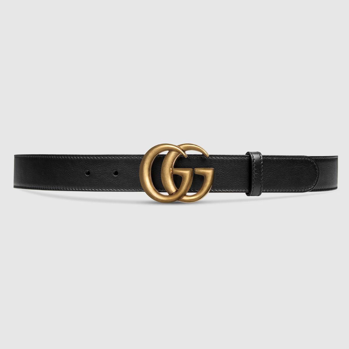 Cintura in pelle con fibbia Doppia G | Gucci (EU)