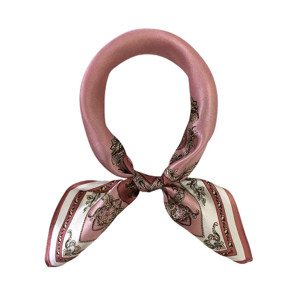 100% Mulberry Silk Scarfs for Women-Lightweight Square Satin Head Scarf-Small Silk Hair Scarf for... | Amazon (US)