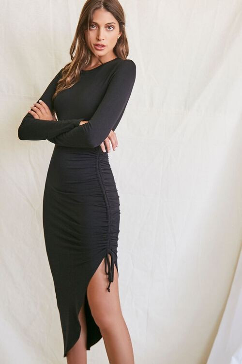 Ruched Drawstring Midi Dress | Forever 21 (US)