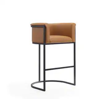 Ceets Leather Contemporary Cosmopolitan Bar Stool - On Sale - Overstock - 29196797 | Bed Bath & Beyond