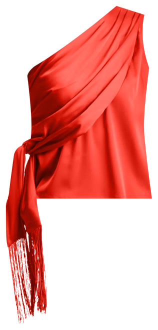 I.N.C. International Concepts Women's One-Shoulder Side-Fringe Top, Exclusively at Macy's - Macy'... | Macy's