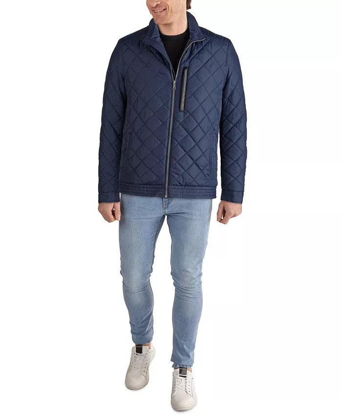 Cole Haan Men's Diamond Quilt Jacket with Faux Sherpa Lining & Reviews - Coats & Jackets - Men - ... | Macys (US)