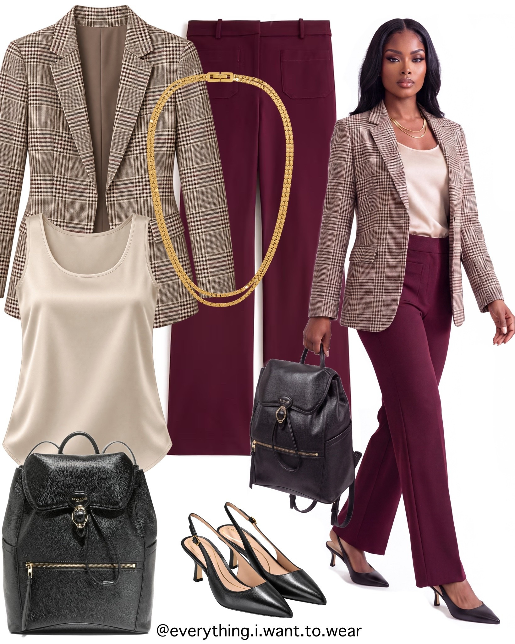 Plaid and burgundy, a perfect combo for fall workwear

#LTKootd #LTKWorkwear