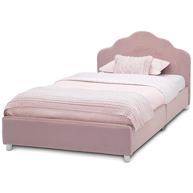 Delta Children Upholstered Twin Bed, Rose Pink | Amazon (US)