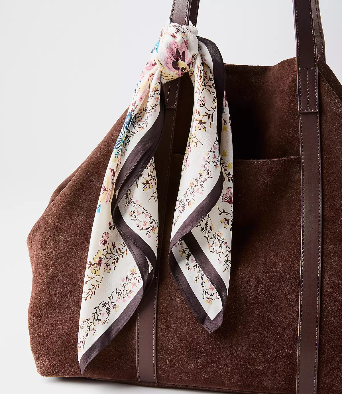 Floral Silk Square Scarf | LOFT