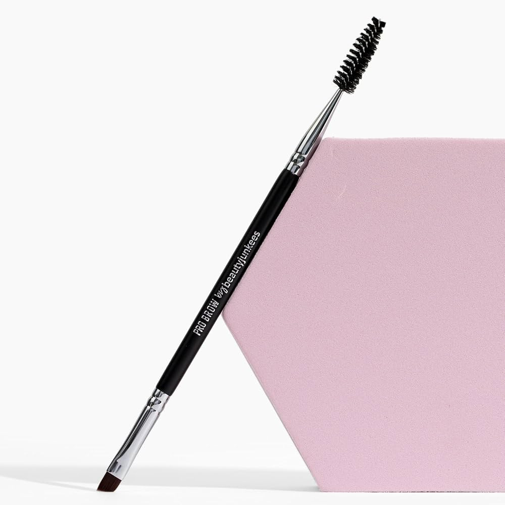 Beauty Junkees Angled Eyebrow Brush with Spoolie Brush, Duo Eye Brow Brush and Comb with Firm Thi... | Amazon (US)