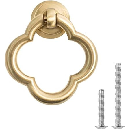 6pcs Gold Color Bronze Alloy Knobs, Kitchen Cupboard Drawer Pulls Kitchen Wardrobe Furniture Handles | Amazon (US)