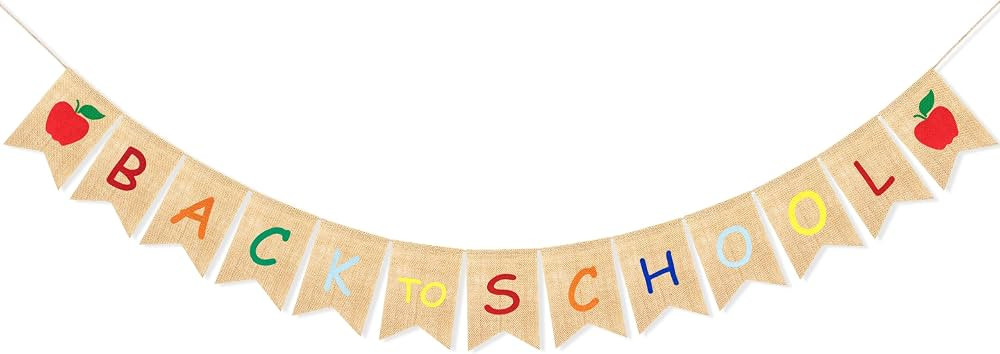 Uniwish Back to School Decorations Banner First Day of School Decorations | Amazon (US)