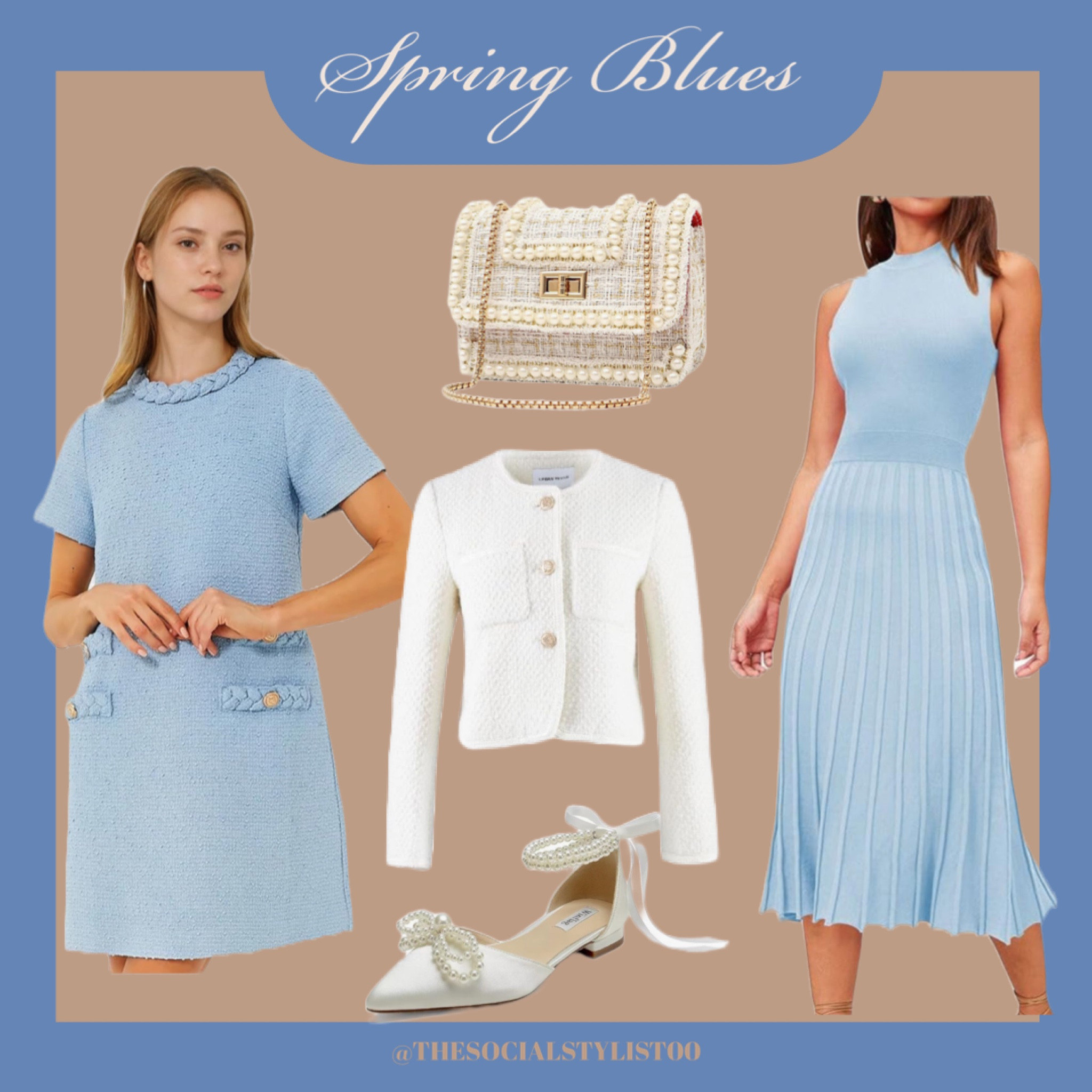 Spring Outfit 

Vacation outfit, coastal grandmother, coastal granddaughter, preppy, Hamptons, grand millennial, elevated style, beach outfit, spring outfit, dress, blue and white, tweed, pearl, ballet flats, Sofia Richie style, it girl, old money aesthetic, old money fashion, Chanel, Classy style, sophisticated style, classic style, summer fashion, spring fashion, elevated style, Easter outfit, Easter dress

#LTKSpringSale #LTKstyletip #LTKover40