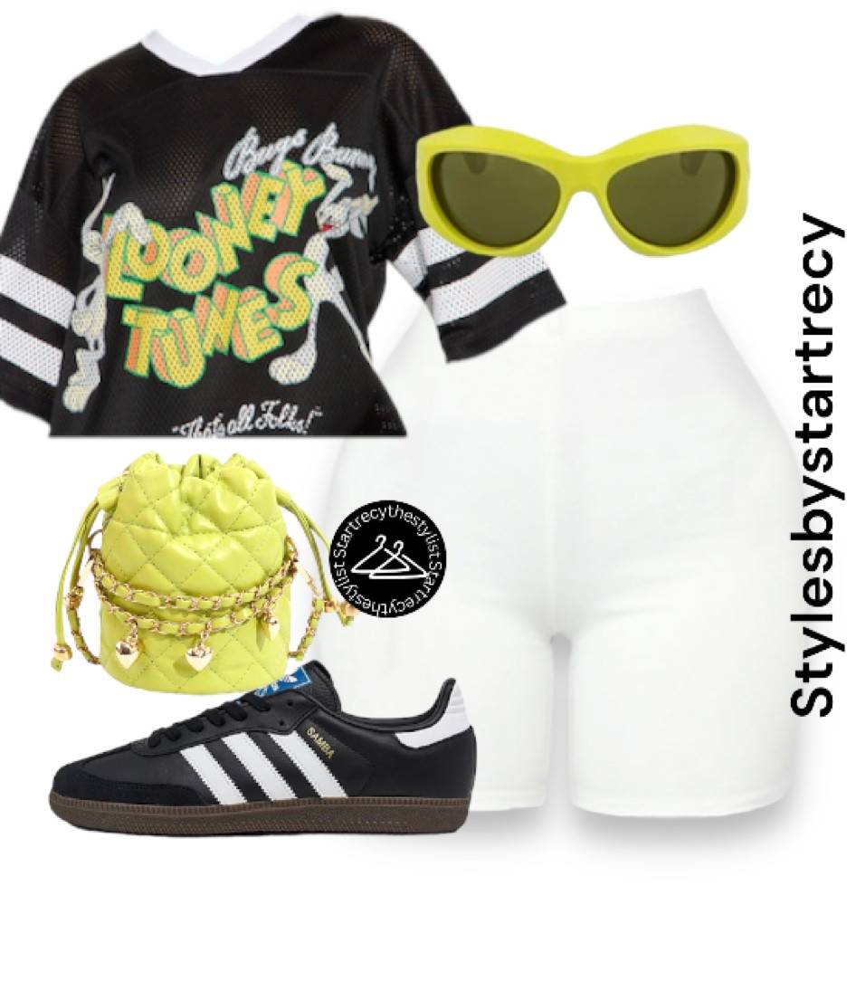 Top:

Throwback Bugs Bunny Jersey Tee - Black