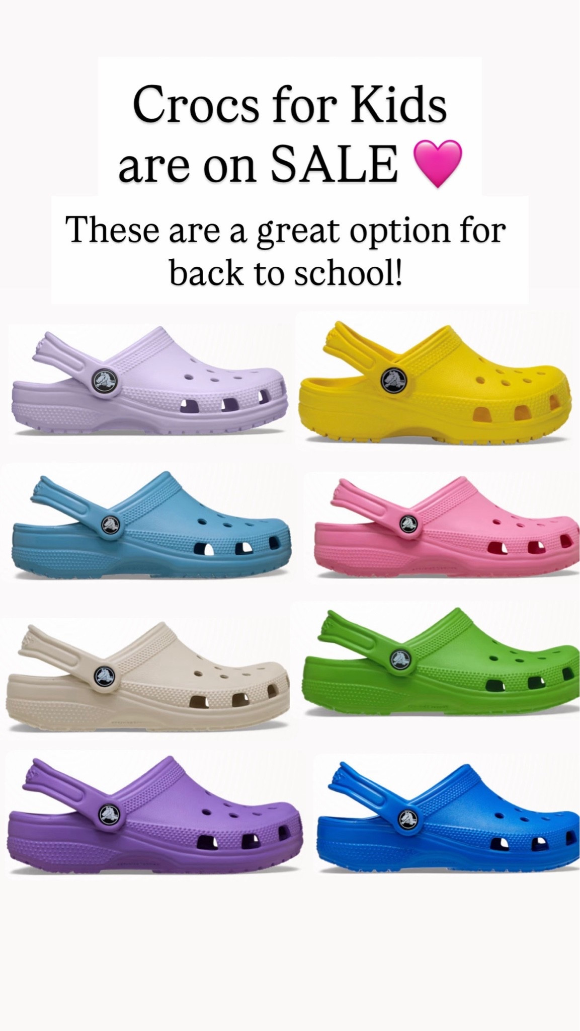 Crocs for kids are on sale

#LTKKids #LTKSaleAlert
