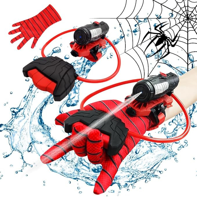 Summer Water Toys, econoLED Water Guns, Superhero Squirt Guns with Glove Summer Party Swimming Po... | Amazon (US)
