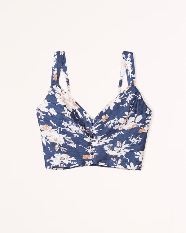 Ruched Plunge Set Top | Abercrombie & Fitch (US)