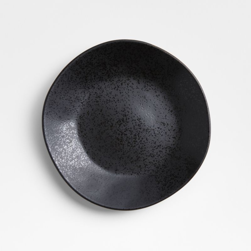 Marin Black Recycled Ceramic Salad Plate + Reviews | Crate & Barrel | Crate & Barrel