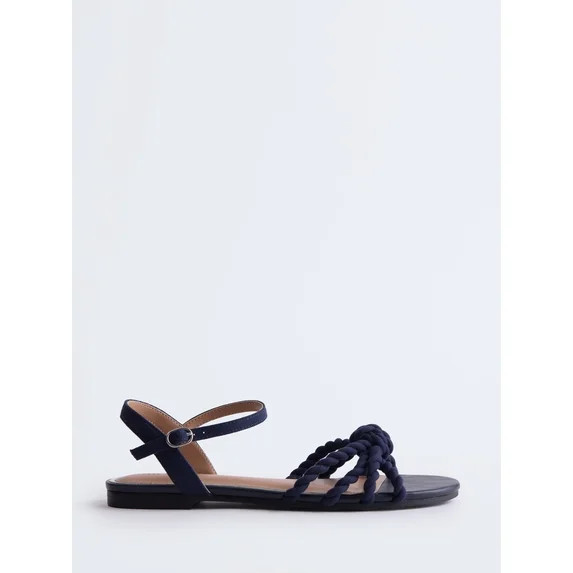 Free Assembly Women's Knot Flat Sandals - Walmart.com | Walmart (US)