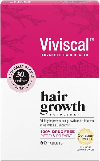 Viviscal Hair Growth Supplements For Women For Thicker, Fuller Hair, Nourishes Thinning & Loss, W... | Amazon (US)