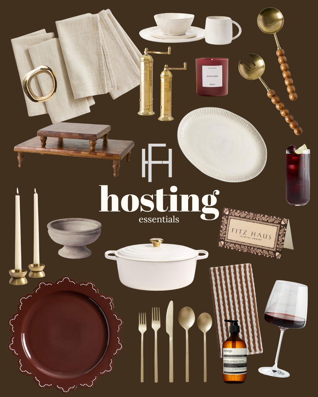 Holiday Hosting, Curated ✨
Your home deserves a little extra magic this season, and this Fitz Haus Hosting Board has every essential to make gatherings feel effortless, elevated, and beautifully styled. From sculptural serveware to cozy textiles, timeless glassware, layered ceramics, and those small-but-impactful details that make guests feel so welcome… it’s all here and perfectly curated for the holidays.

Whether you’re hosting a dinner party, casual cocktail night, or a full house of family, these pieces mix function with quiet luxury. Think natural textures, warm metals, organic shapes, and classic silhouettes that never go out of style. Save, shop, and get your home holiday-ready with ease. 🎁✨

Tap to shop the full Fitz Haus Hosting Board. 

 #LTKHoliday #LTKSeasonal #LTKHome