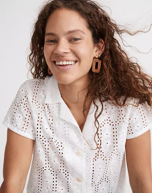 Rattan Statement Earrings | Madewell