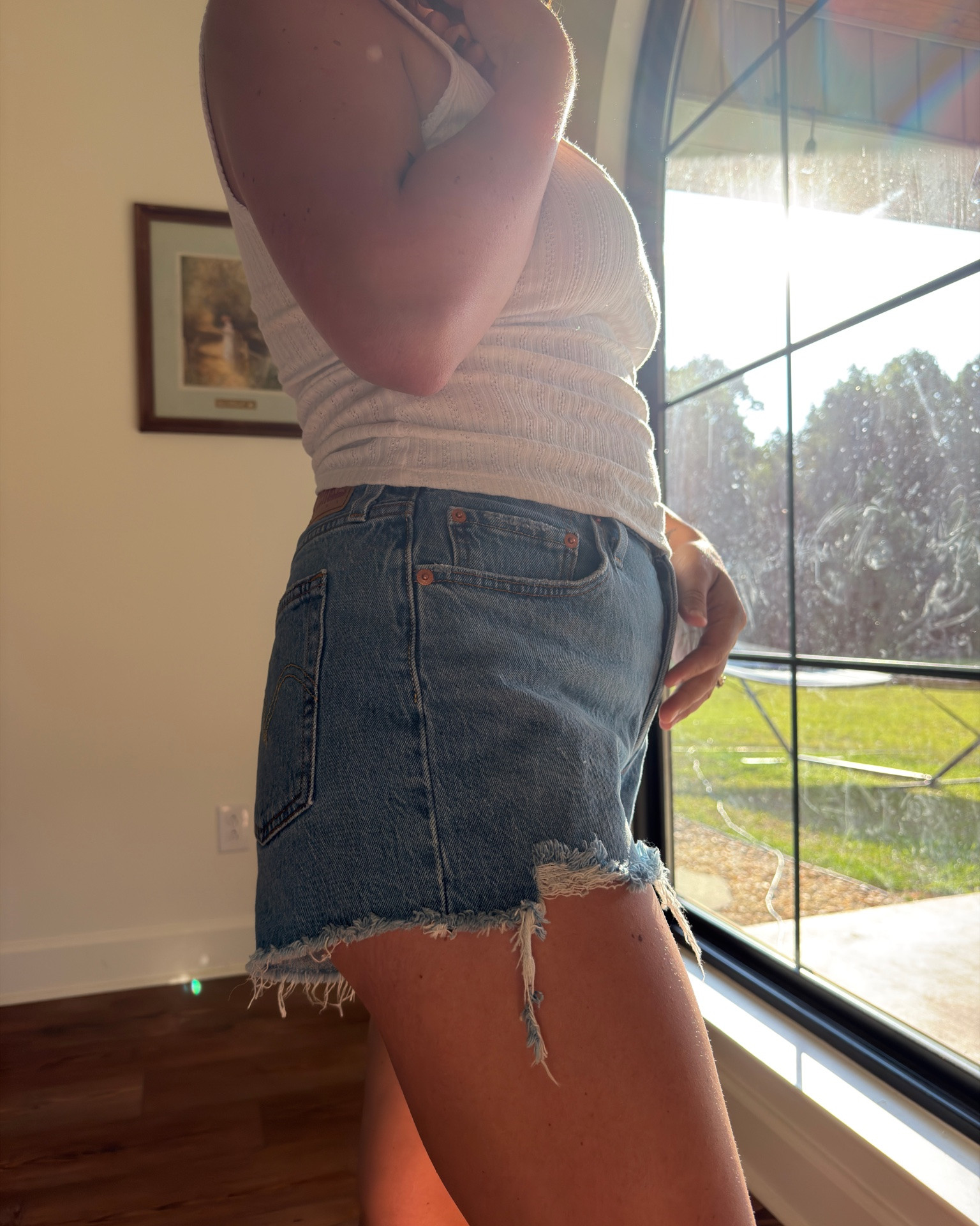 I’m OBSESSED with Levi shorts because they fit every area SO WELL

#LTKgrwm #LTKootd
