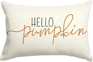 Fall Pillow Covers 12x20 Inch,Autumn Hello Pumpkin Pillows Decorative Throw Pillows,Lumbar Outdoo... | Amazon (US)