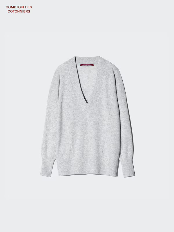 Kasjmier Trui met V-Hals | Uniqlo NL