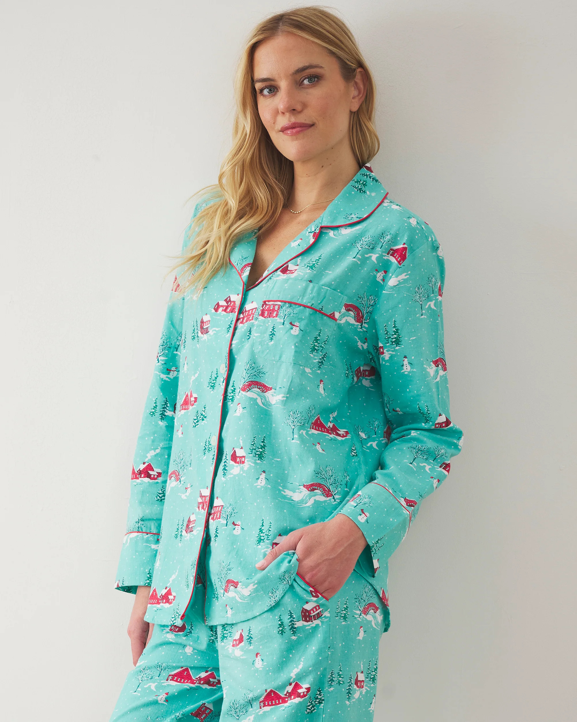 Winter Wonderland - Flannel Long PJ Set - Snow Day | Printfresh