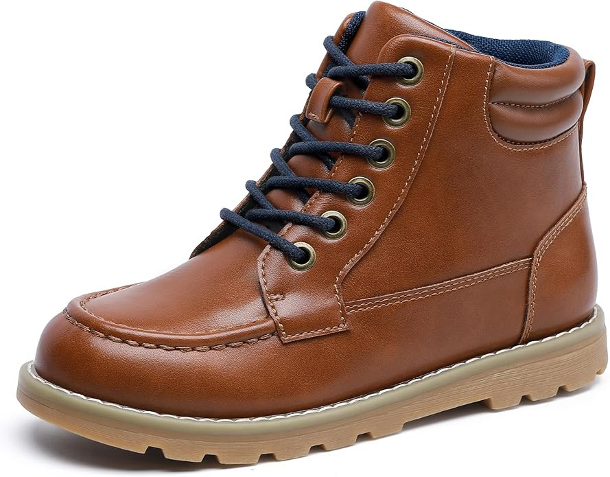 MIXIN Girls Boys Ankle Snow Boots Winter Casual Dress Shoes with Side Zipper for Little/Big Kids | Amazon (US)