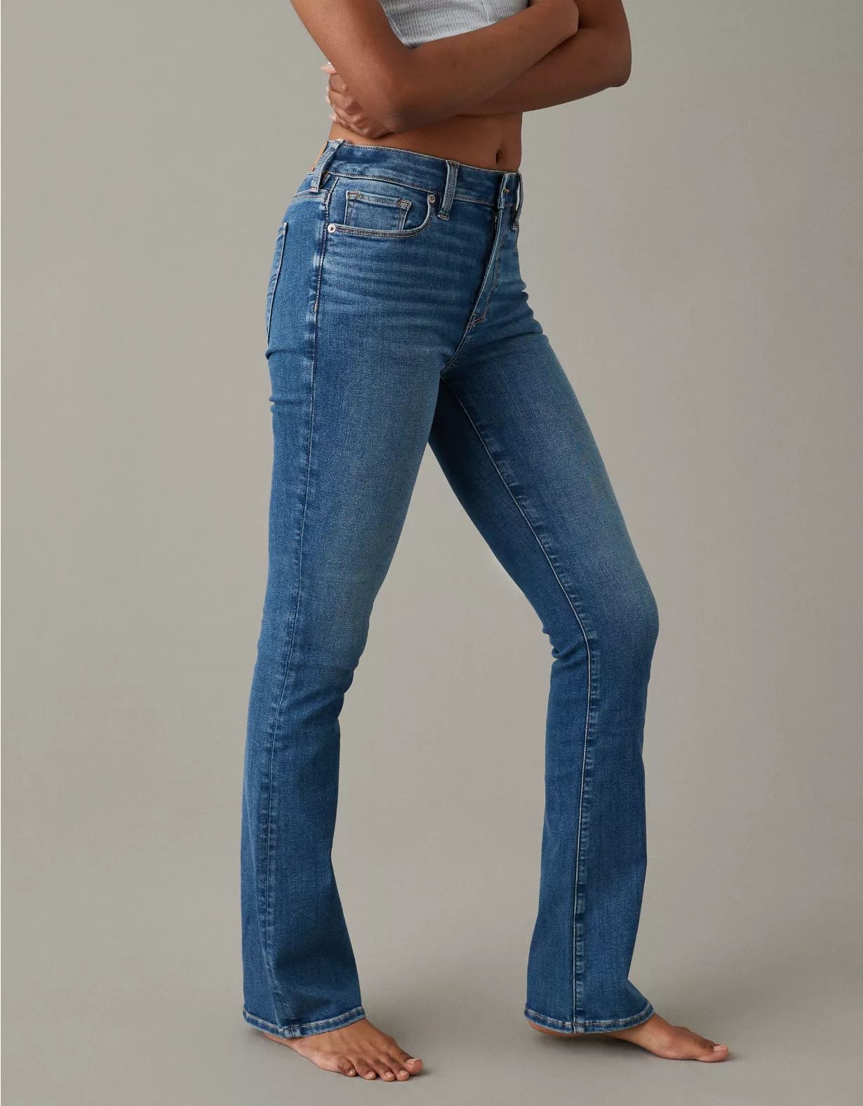 AE Next Level High-Waisted Skinny Kick Jean | American Eagle Outfitters (US & CA)