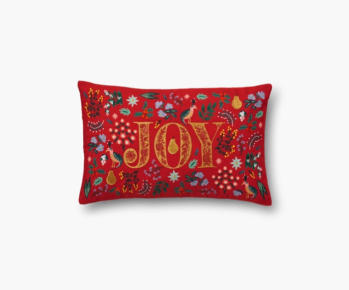 Partridge Embroidered Pillow | Rifle Paper Co.